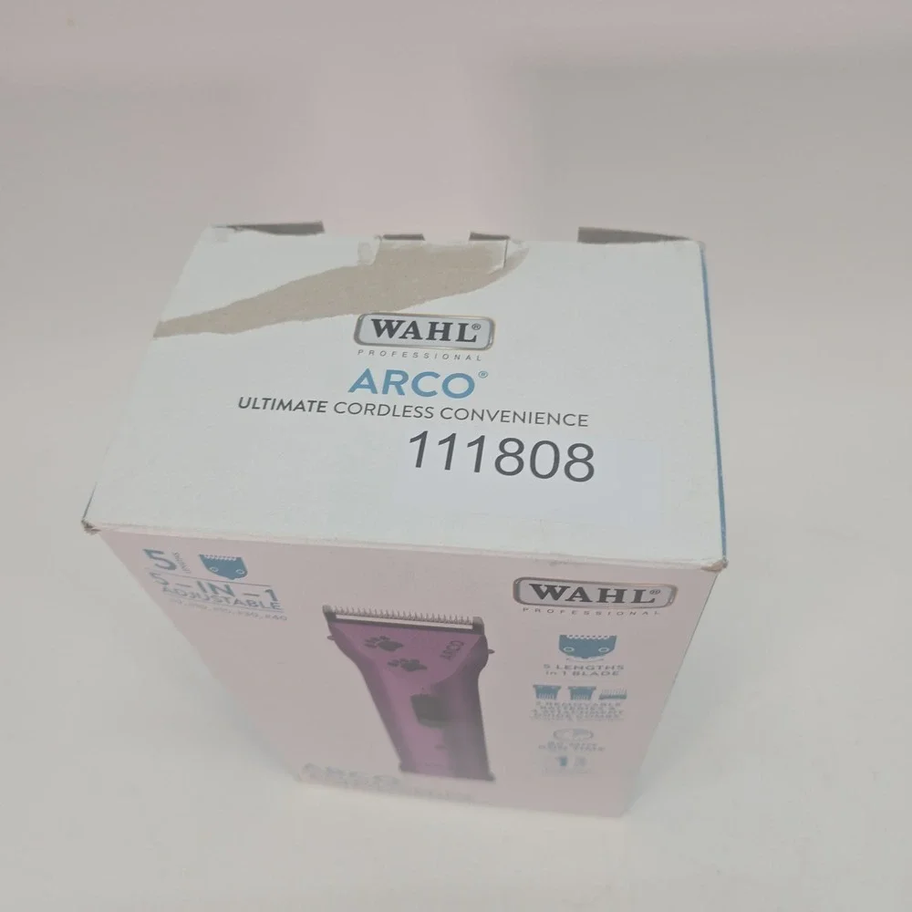 Wahl 8786-1001 Professional Animal Arco Pets Purple Cordless Clipper